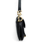Dior Black Grained Calfskin Saddle Bag