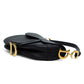 Dior Black Grained Calfskin Saddle Bag