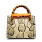 Gucci Mini Diana Beige Snakeskin Tote Bag