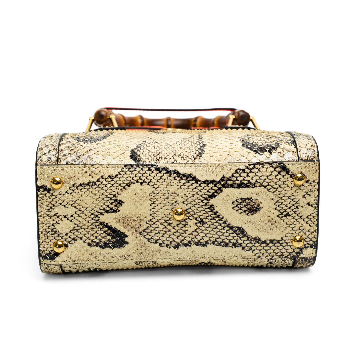 Gucci Mini Diana Beige Snakeskin Tote Bag