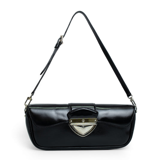 Louis Vuitton Montaigne Black Epi Clutch