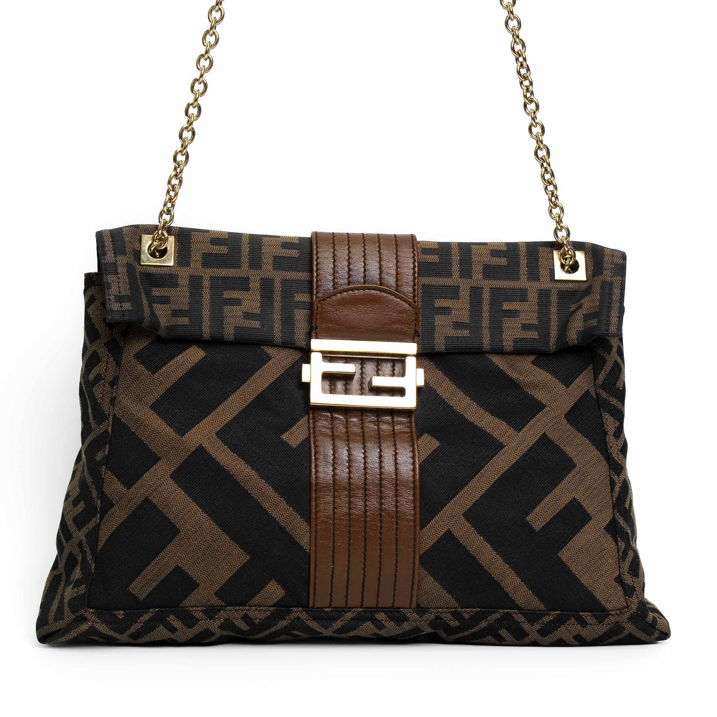 Fendi Tobacco Zucca Maxi Baguette Bag