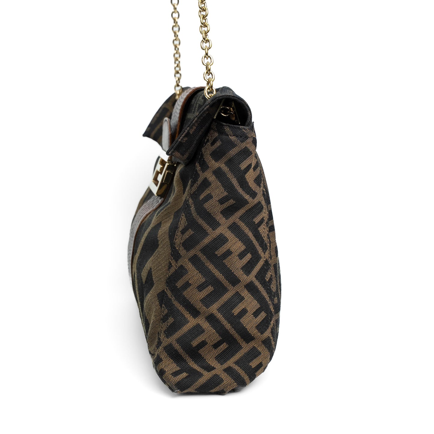 Fendi Tobacco Zucca Maxi Baguette Bag