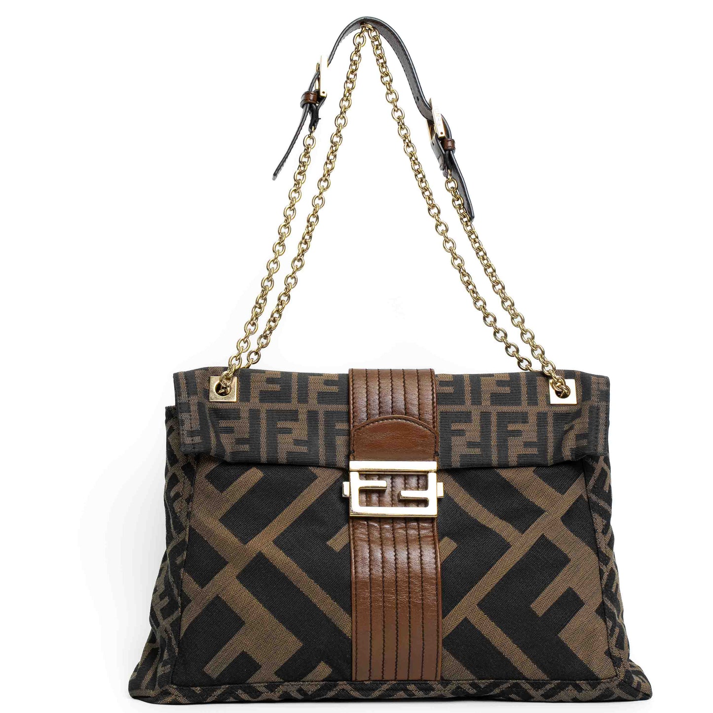 Fendi Tobacco Zucca Maxi Baguette Bag