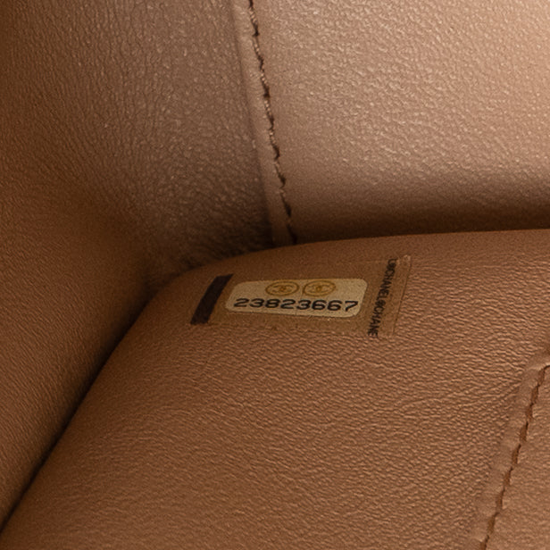 Chanel Affinity Beige Caviar Shoulder Bag