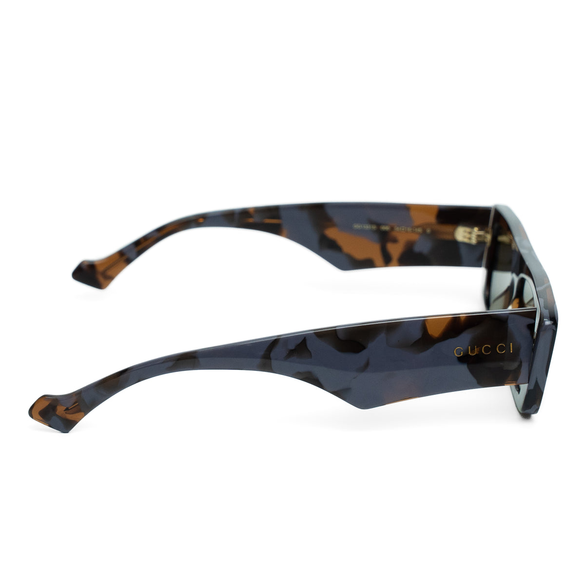 Gucci GG1331S Brown Rectangular Acetate Sunglasses