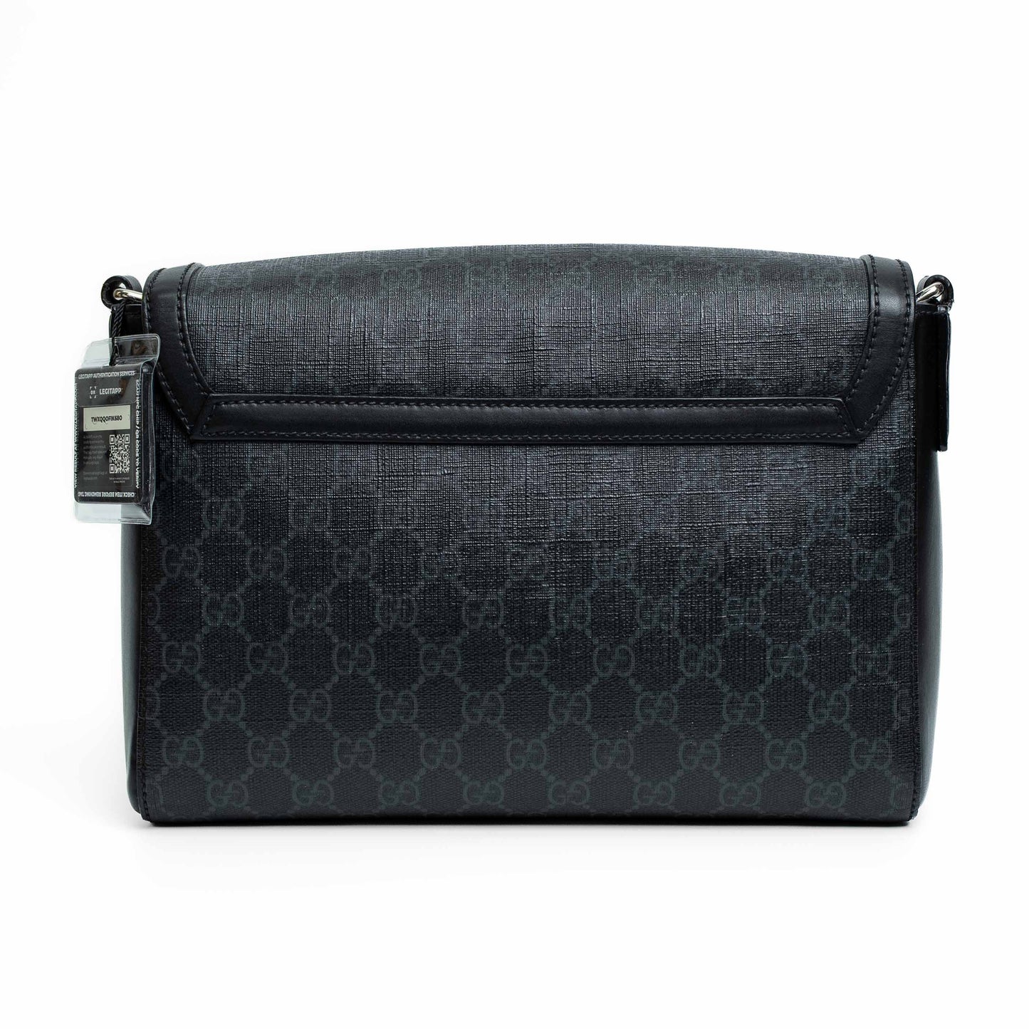 Gucci Black GG Supreme Messenger Bag