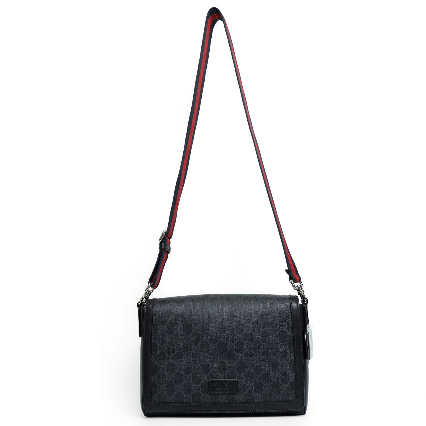 Gucci Black GG Supreme Messenger Bag