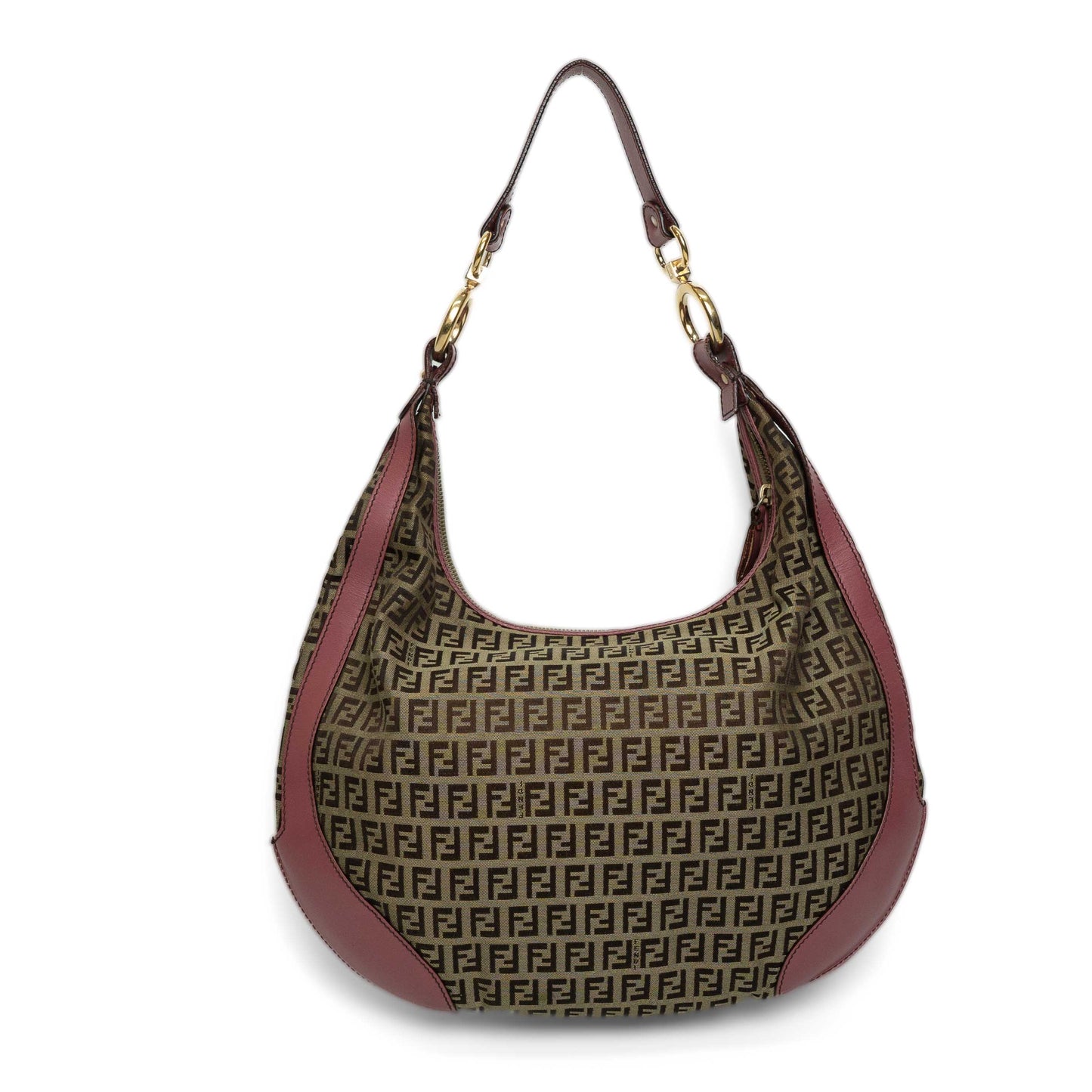 Fendi Pink Zucchino Canvas Chef Hobo