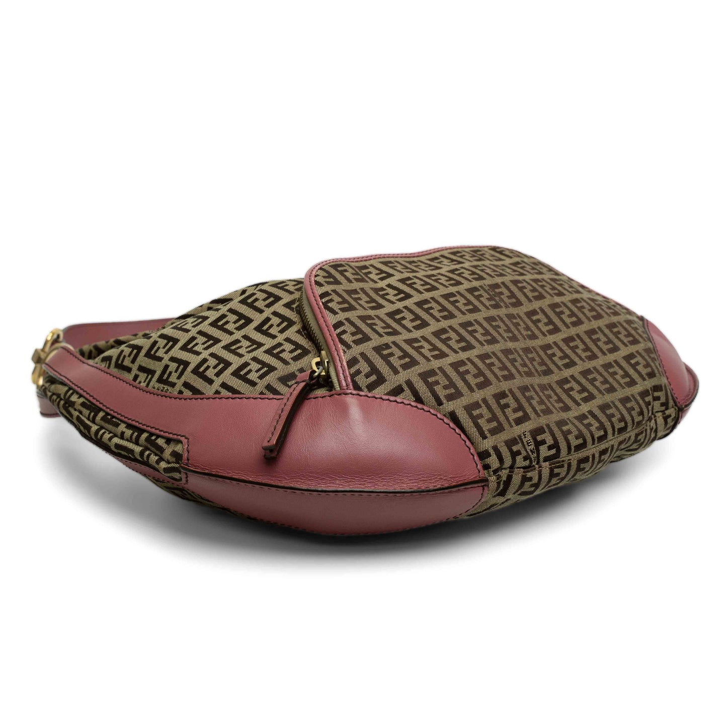 Fendi Pink Zucchino Canvas Chef Hobo