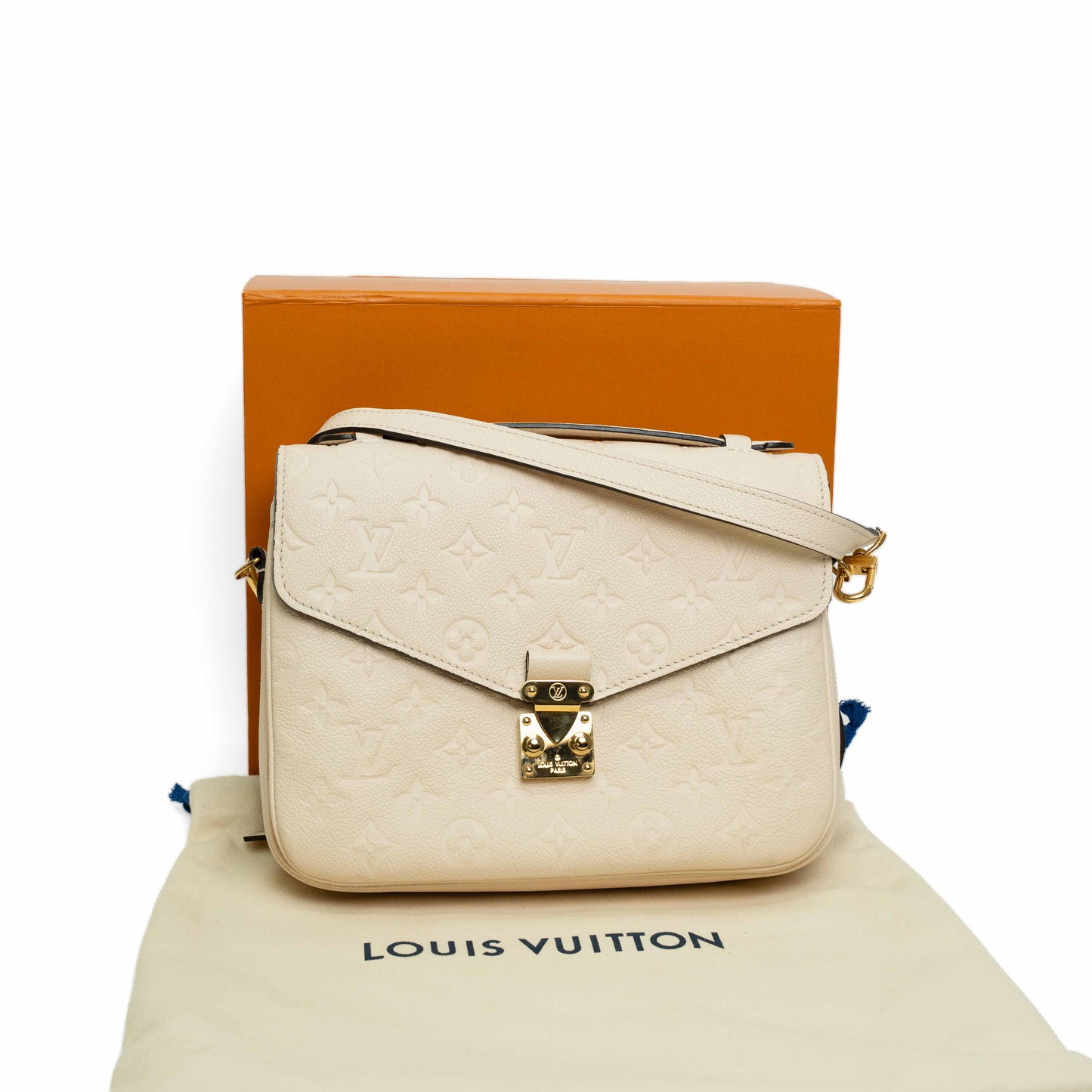 Louis Vuitton Pochette Metis Creme Beige Empreinte