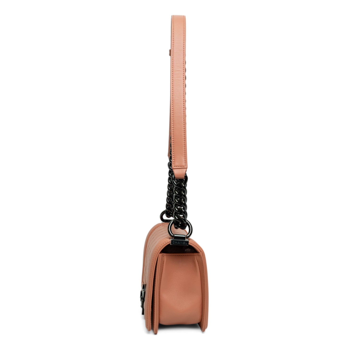 Chanel Small Boy Light Pink Calfskin Bag