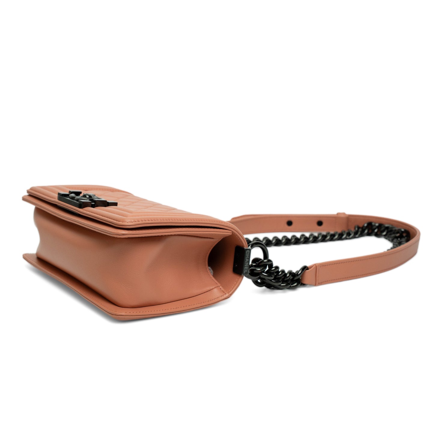 Chanel Small Boy Light Pink Calfskin Bag