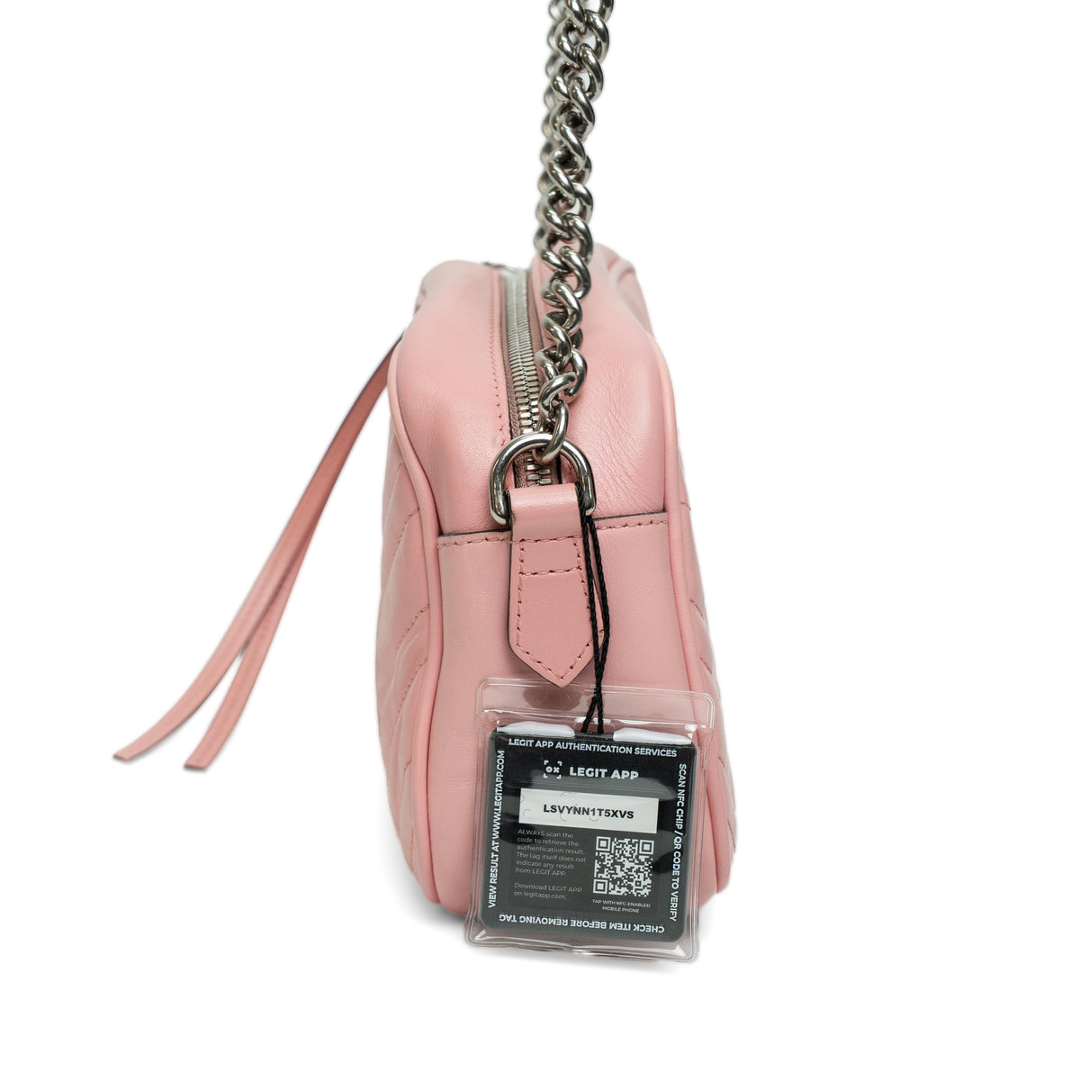 Gucci GG Marmont Mini Pink Matelasse Crossbody Bag