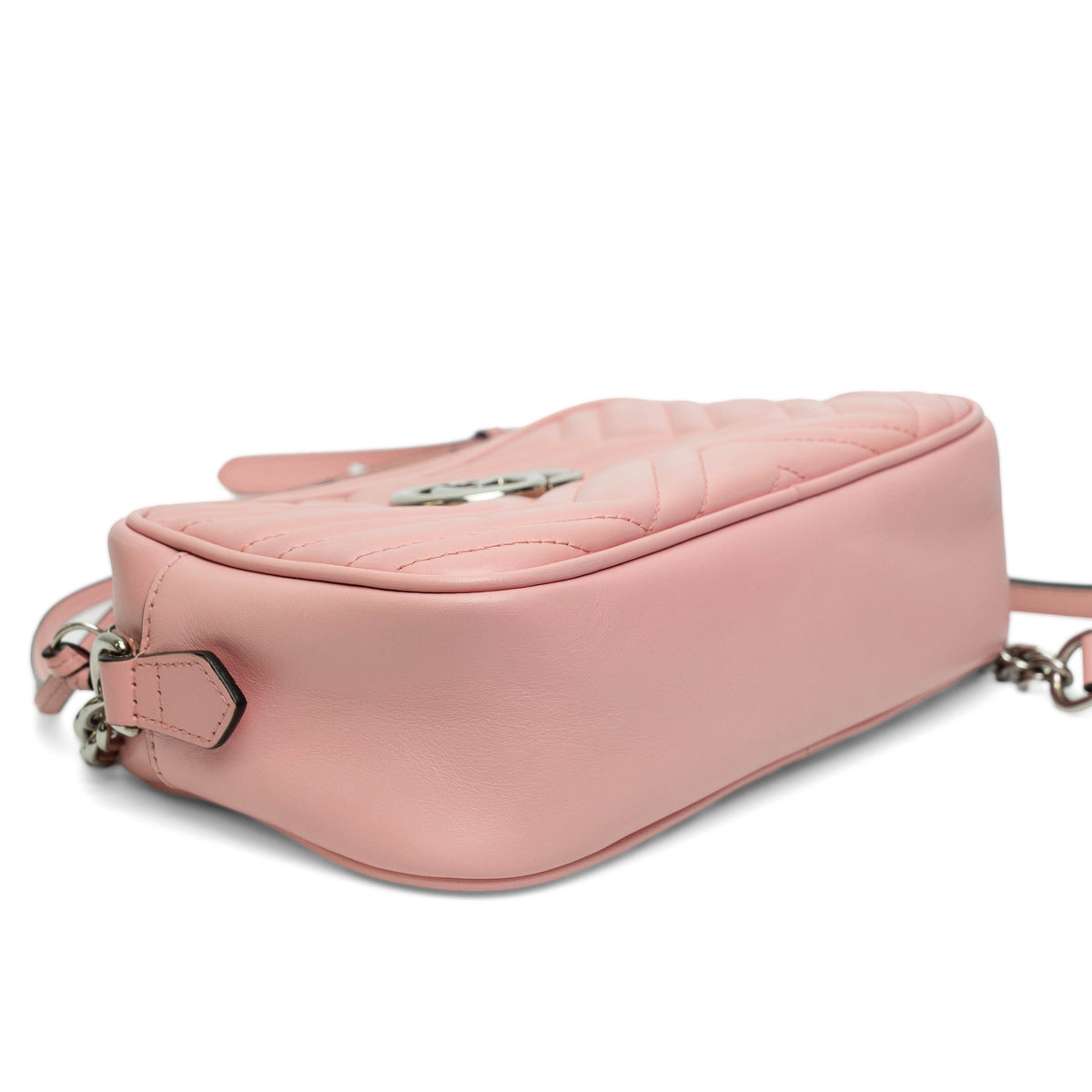 Gucci GG Marmont Mini Pink Matelasse Crossbody Bag