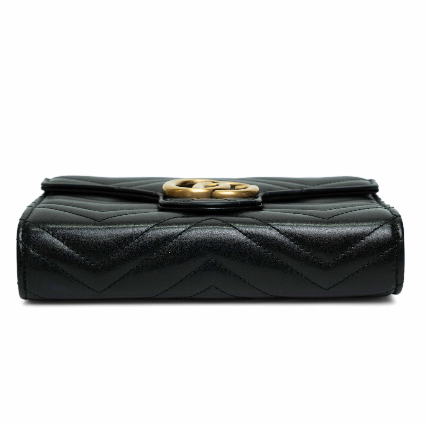 Gucci GG Marmont Black Matelasse Wallet