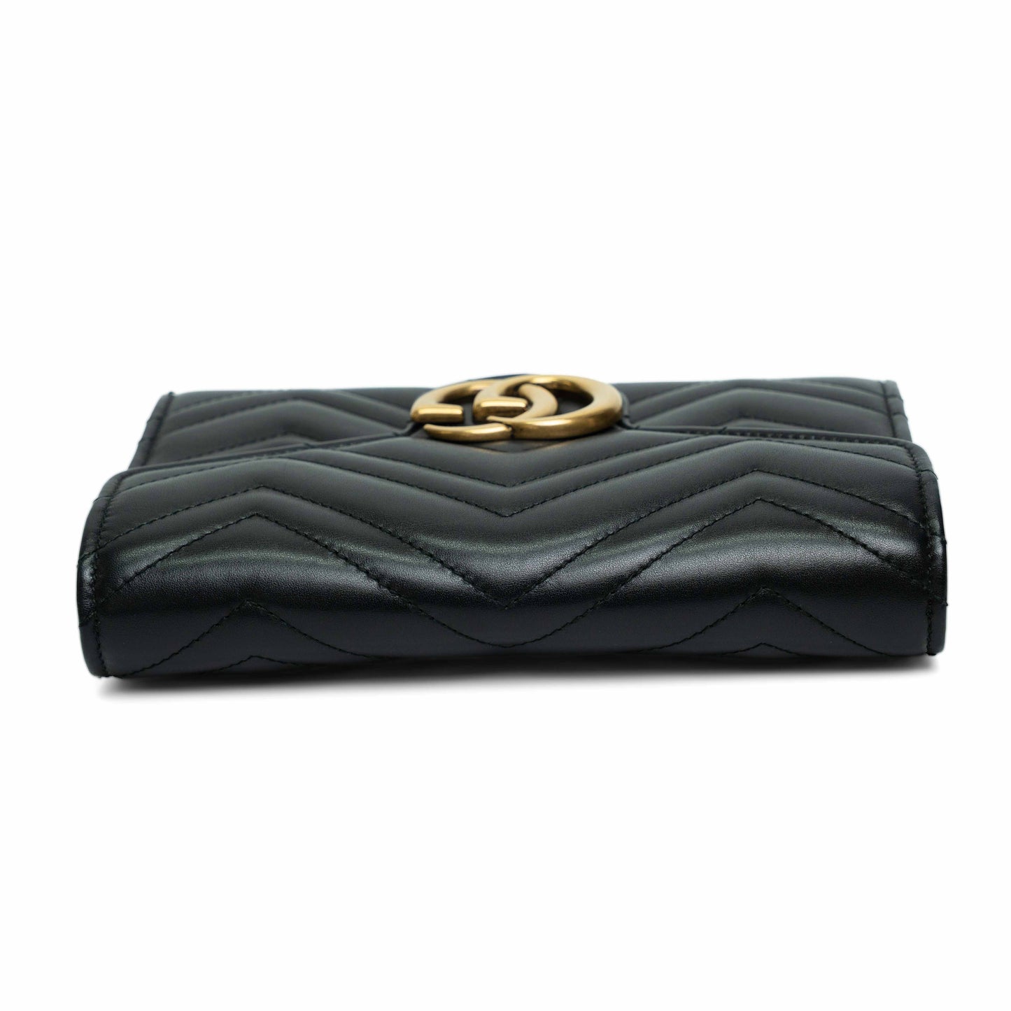 Gucci GG Marmont Black Matelasse Wallet