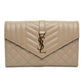 Saint Laurent Envelope Pale Beige Chain Wallet