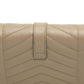 Saint Laurent Envelope Pale Beige Chain Wallet