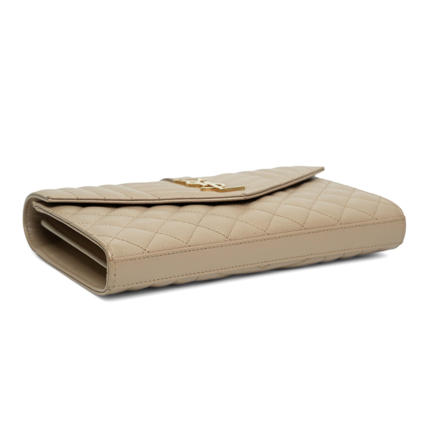 Saint Laurent Envelope Pale Beige Chain Wallet