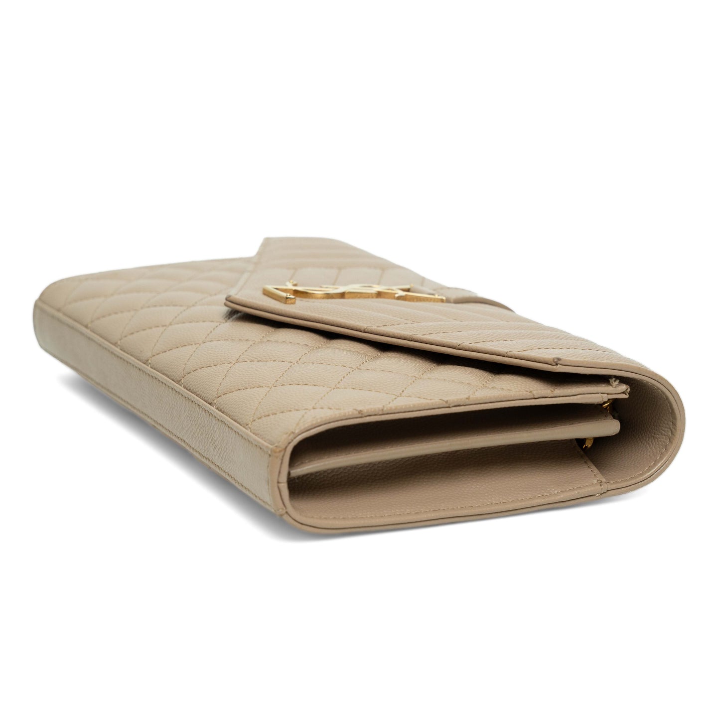 Saint Laurent Envelope Pale Beige Chain Wallet