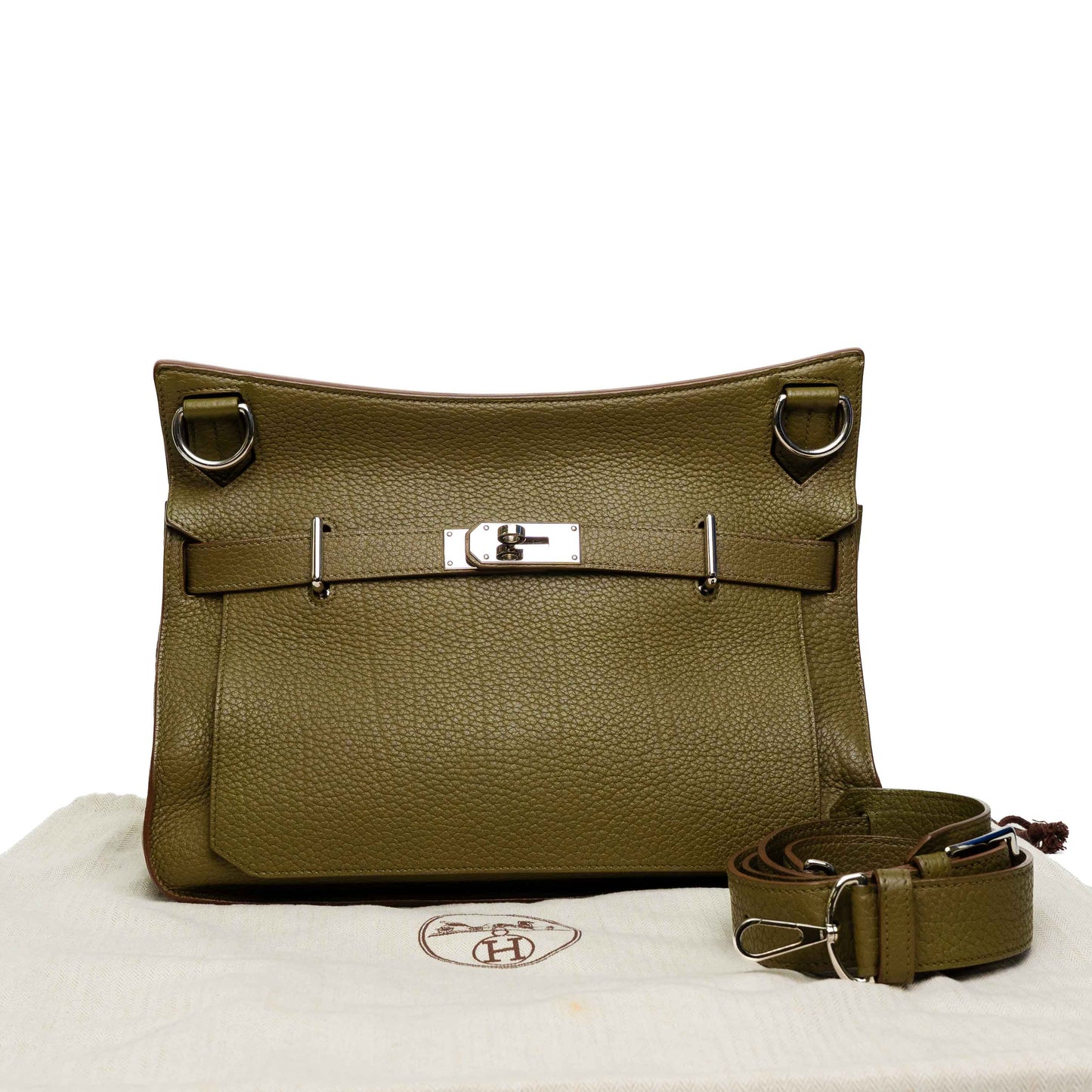 Hermes Canopee Fjord Leather Messenger Bag