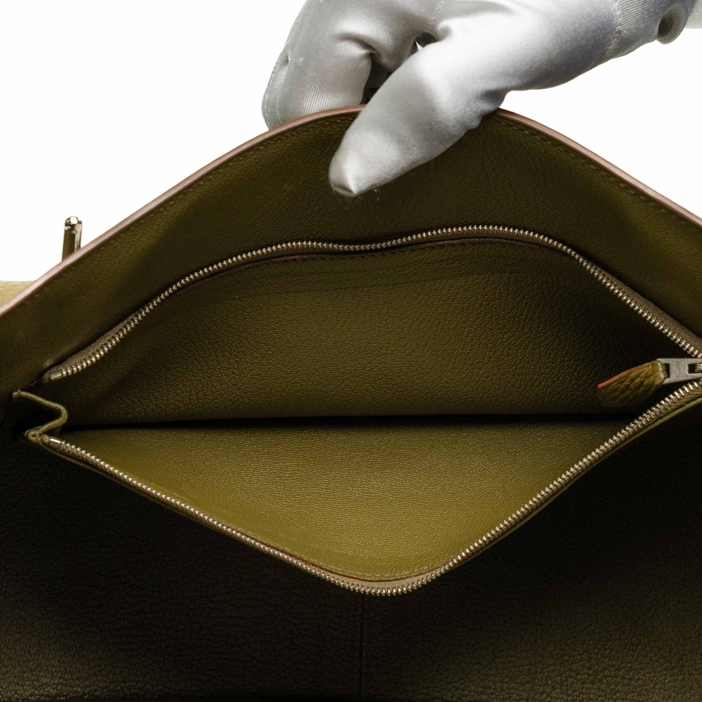 Hermes Canopee Fjord Leather Messenger Bag