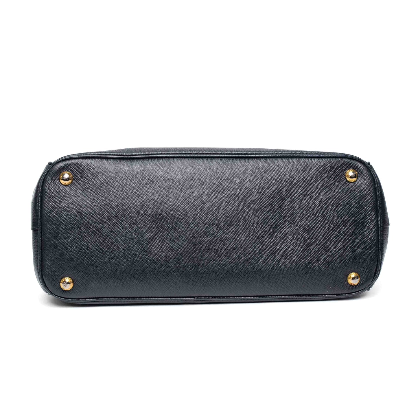 Prada Navy Saffiano Double Zip Tote