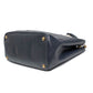 Prada Navy Saffiano Double Zip Tote