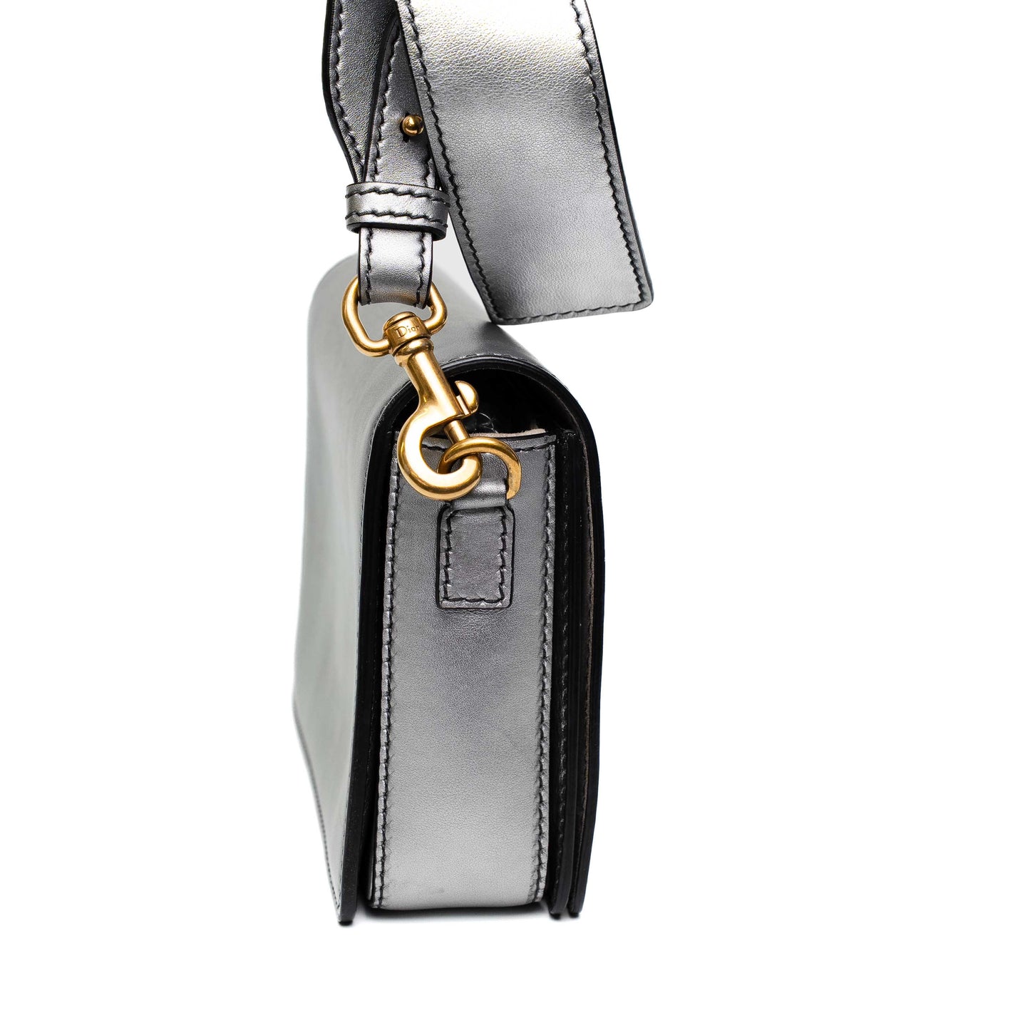 Dior J’adior Silver Grey Leather Flap Bag