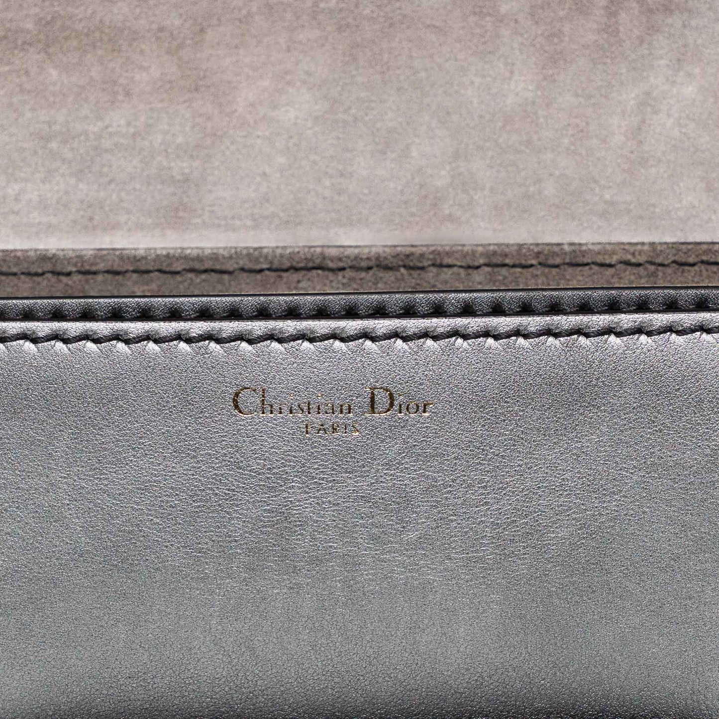 Dior J’adior Silver Grey Leather Flap Bag