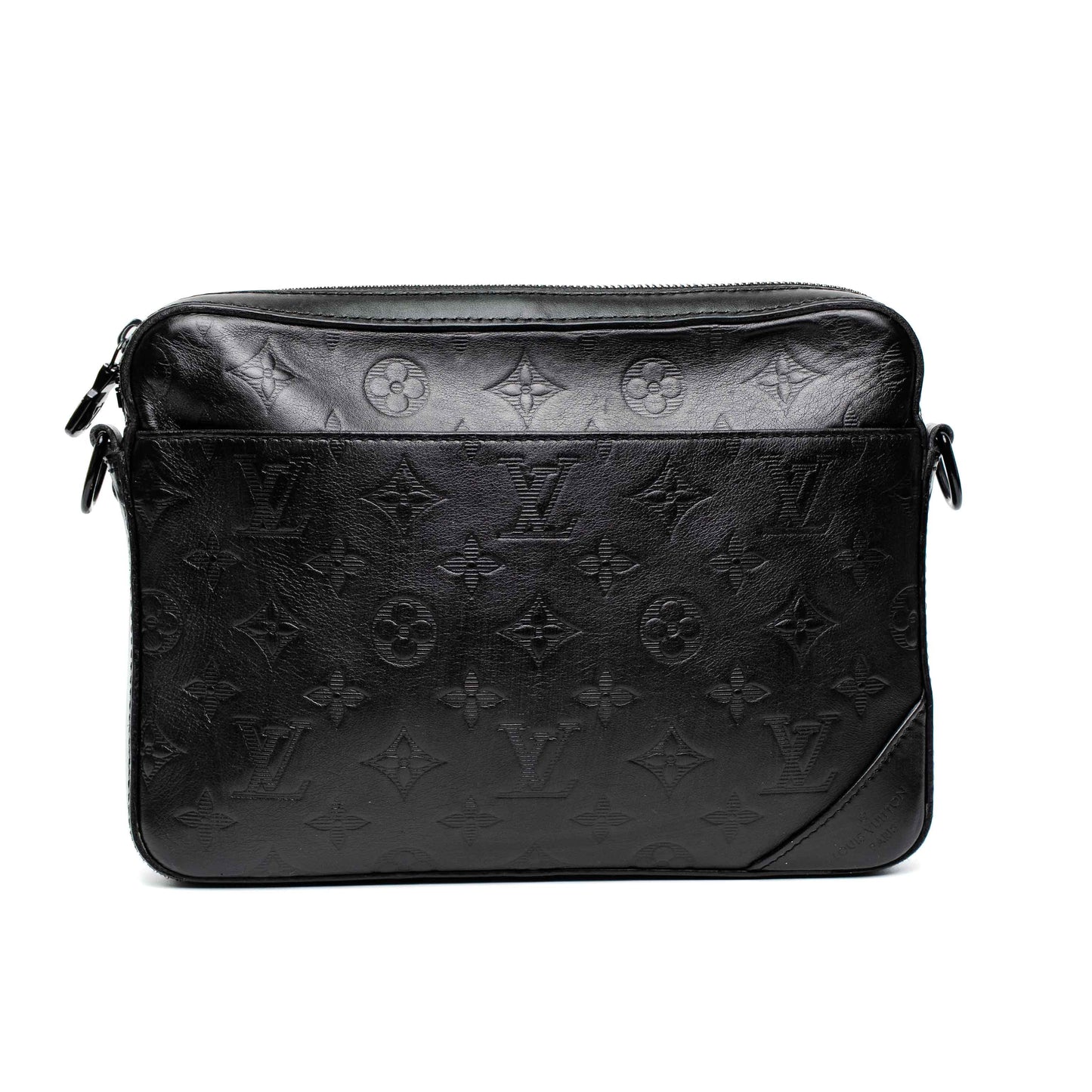 Louis Vuitton Duo Messenger Black Monogram Shadow Bag