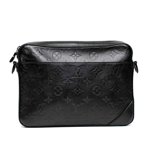 Louis Vuitton Duo Messenger Black Monogram Shadow Bag