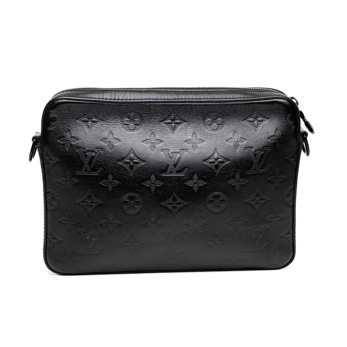 Louis Vuitton Duo Messenger Black Monogram Shadow Bag