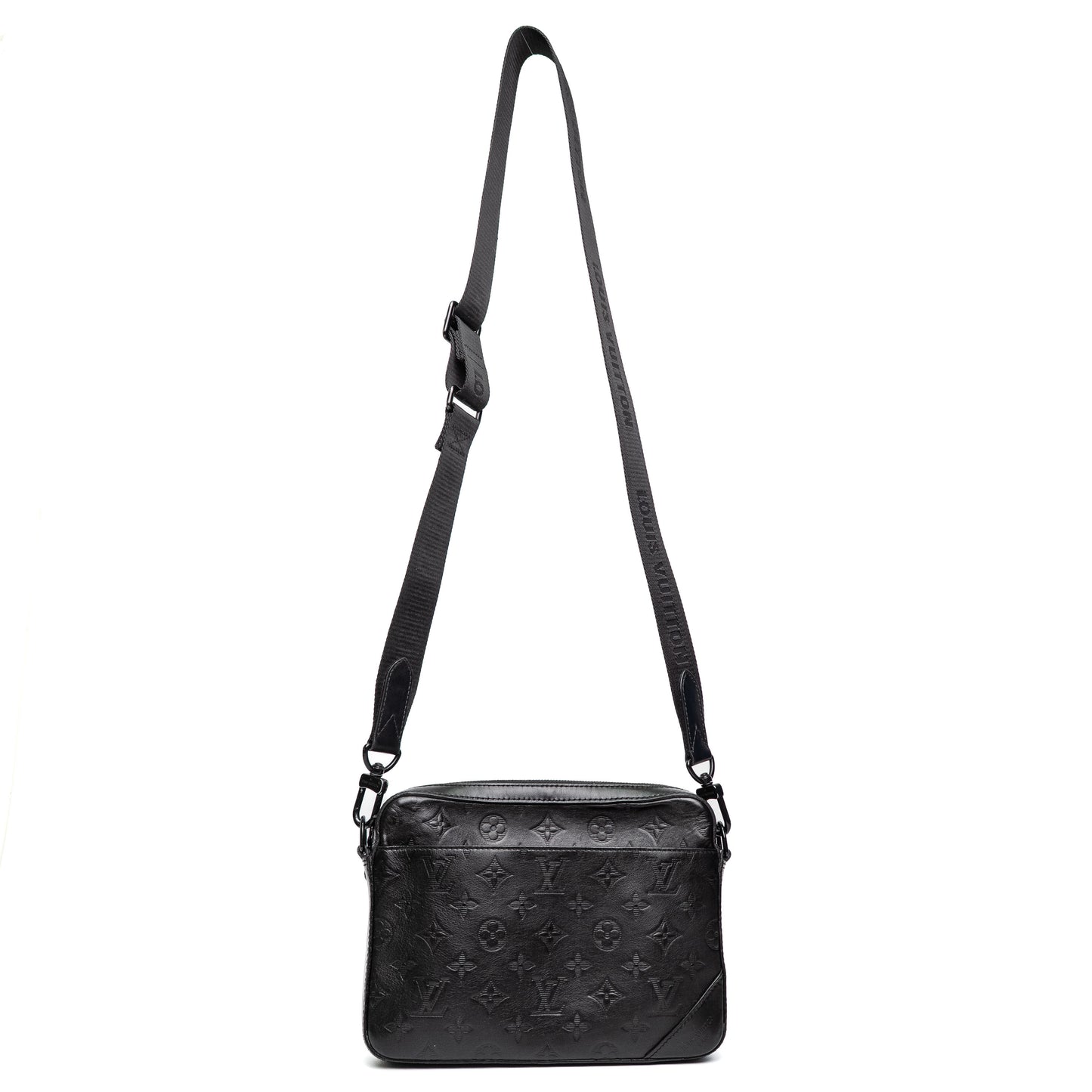 Louis Vuitton Duo Messenger Black Monogram Shadow Bag