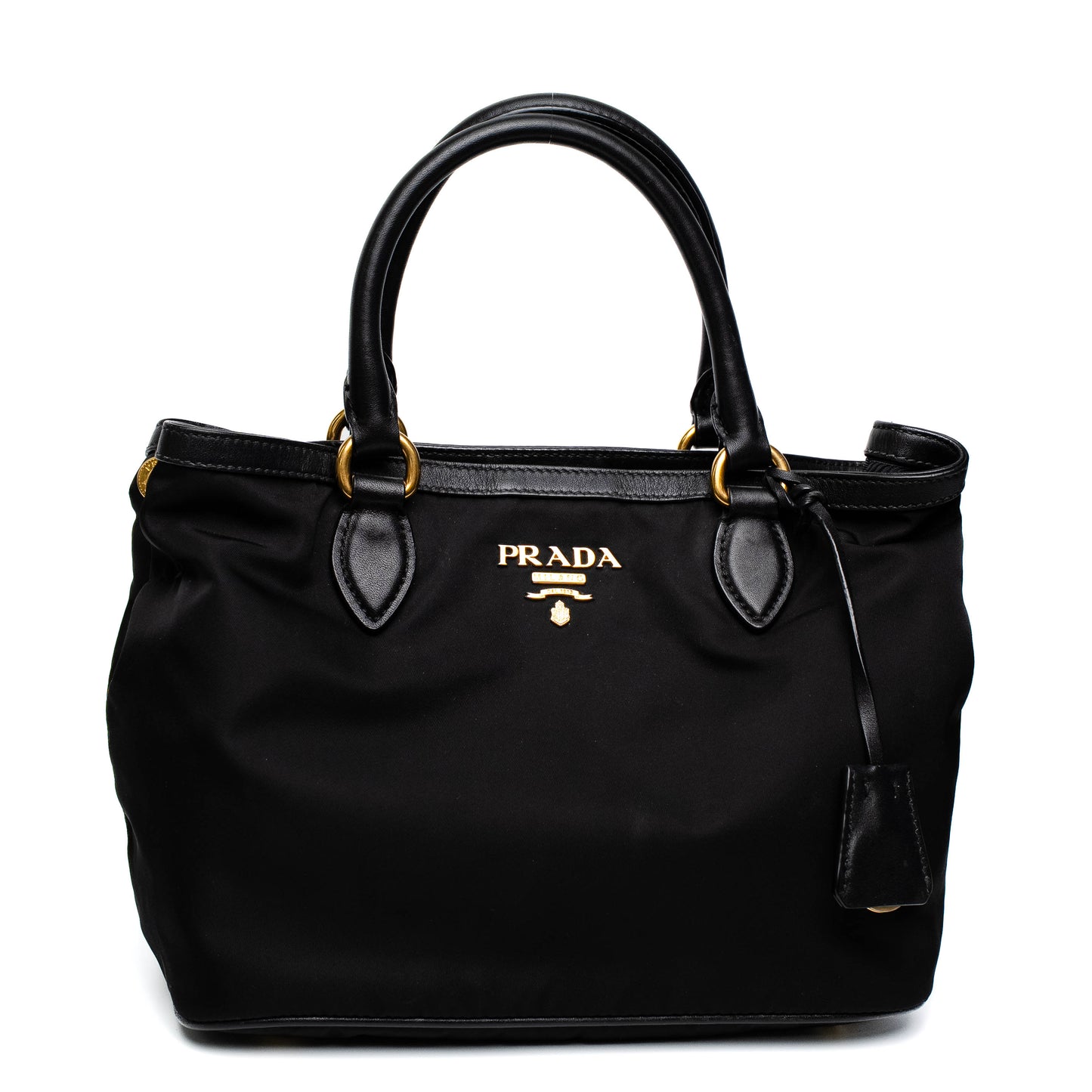 Prada Tessuto Nylon Black Tote Bag
