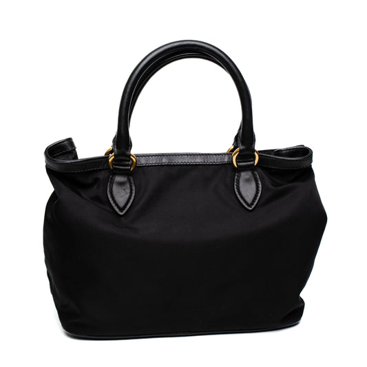 Prada Tessuto Nylon Black Tote Bag