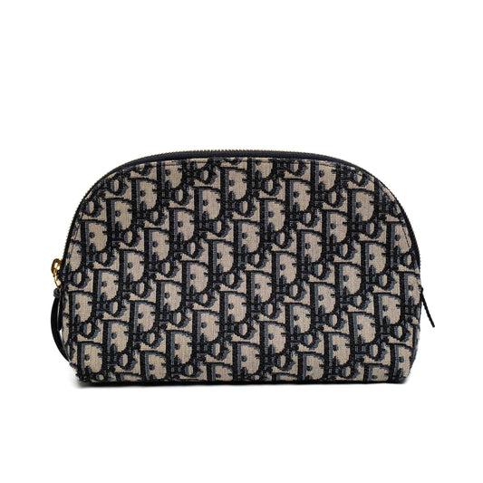 Dior Oblique Navy Cosmetic Pouch