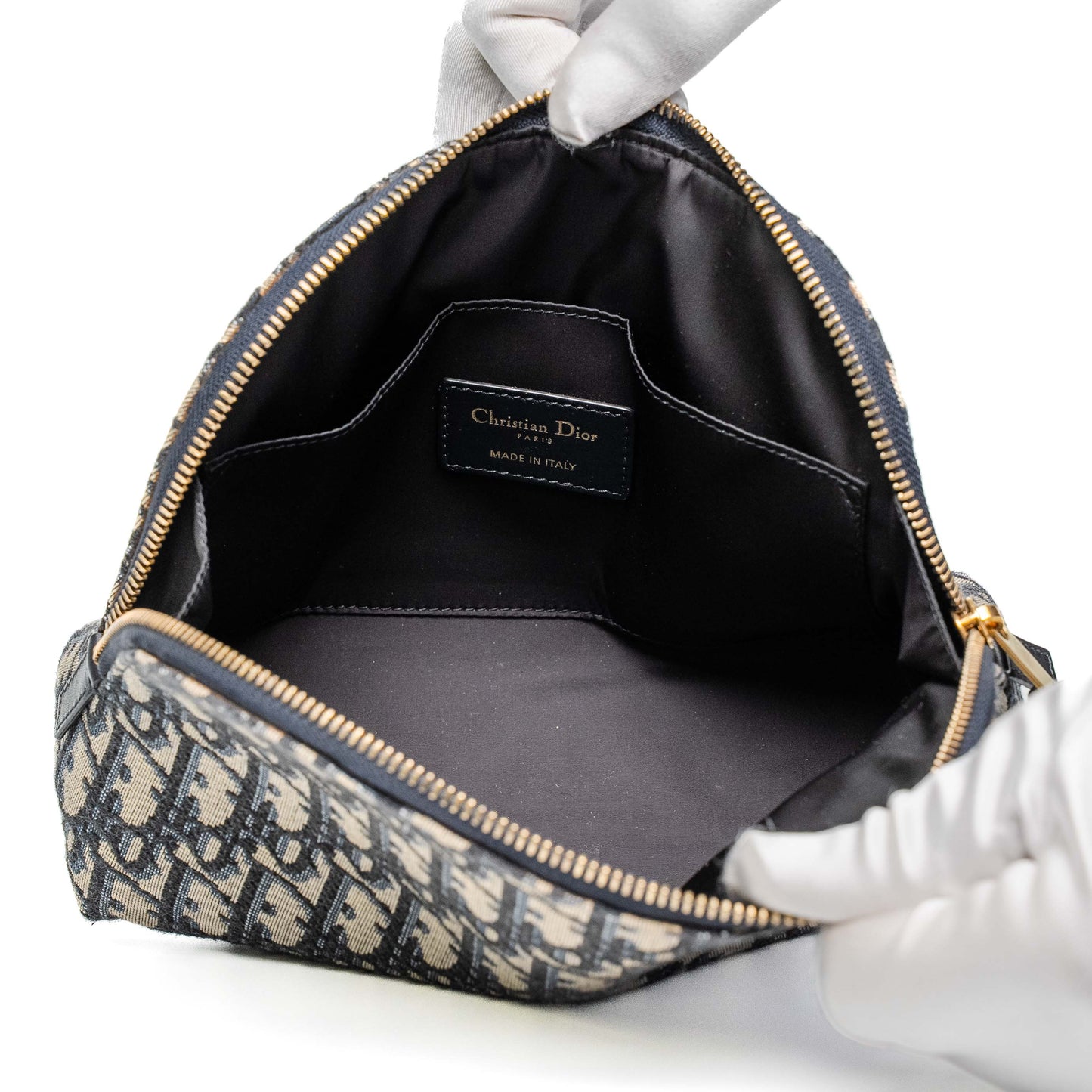 Dior Oblique Navy Cosmetic Pouch