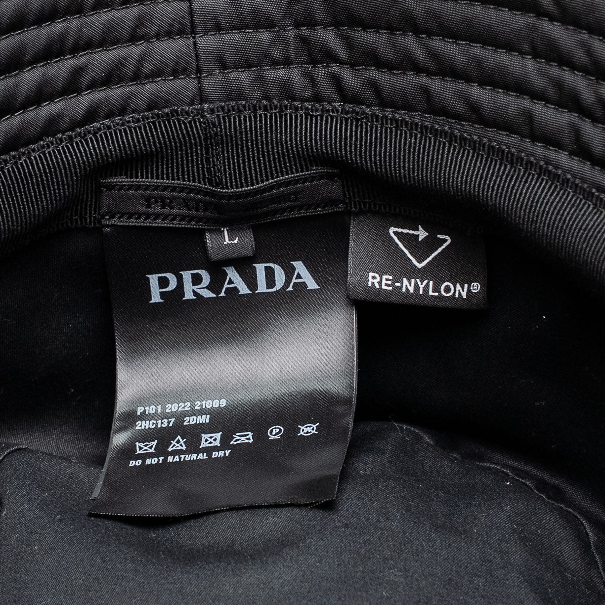 Prada Black Re-Nylon Bucket Hat