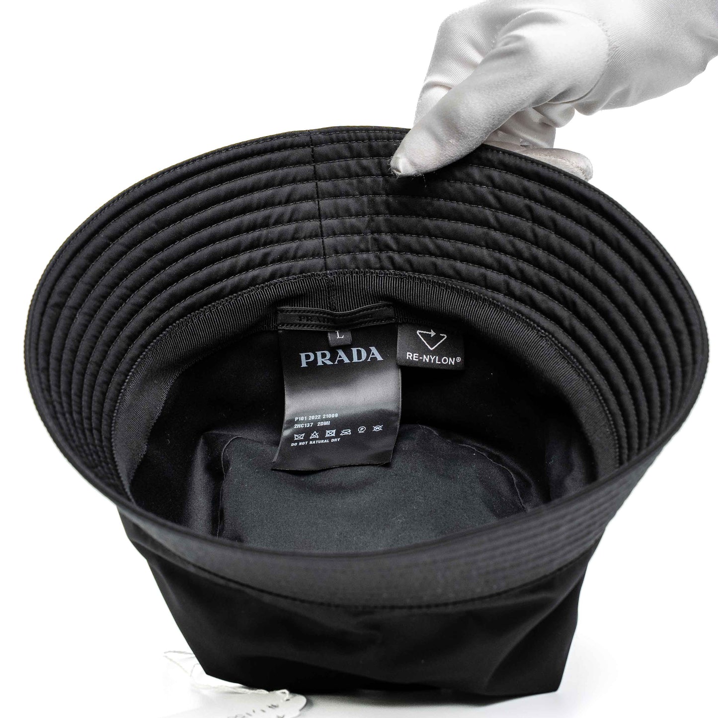 Prada Black Re-Nylon Bucket Hat