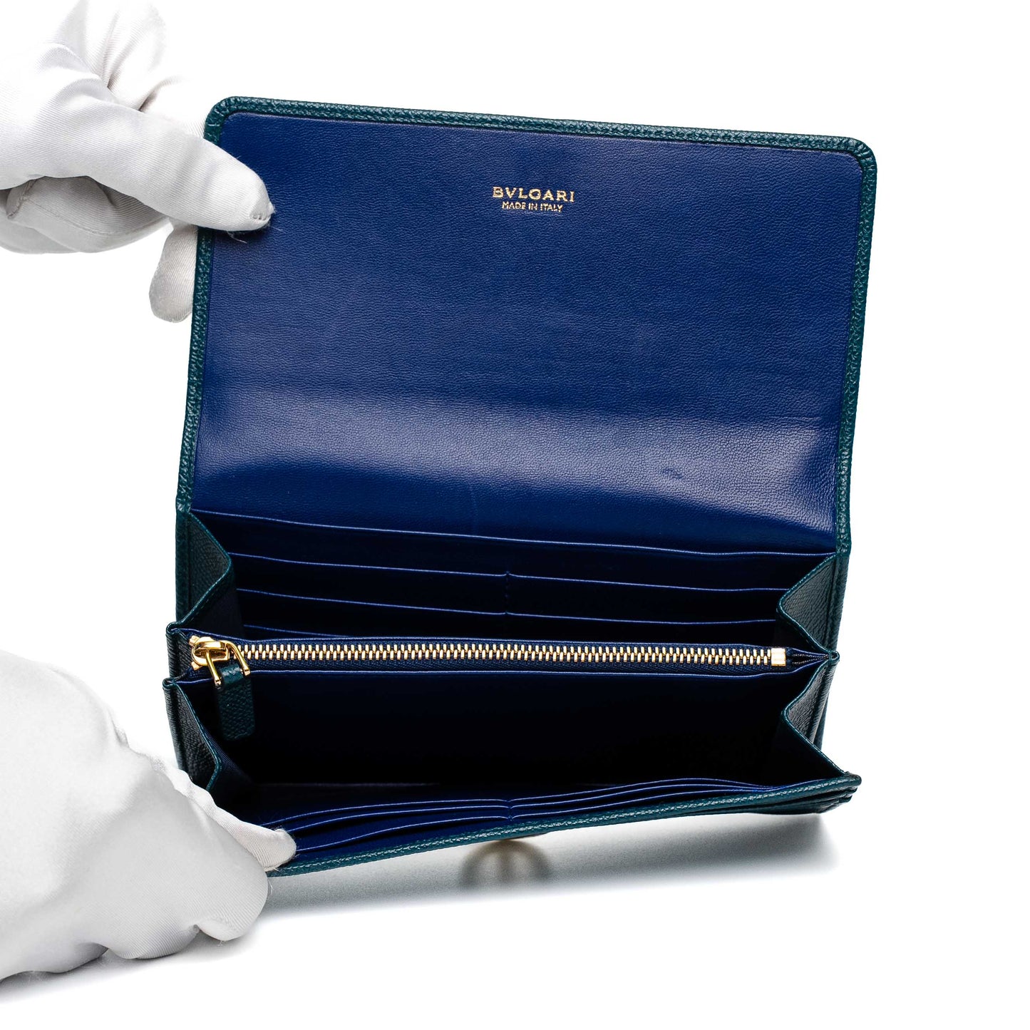 Bvlgari Green Continental Wallet