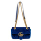 Gucci GG Marmont Blue Velvet Bag