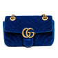Gucci GG Marmont Blue Velvet Bag