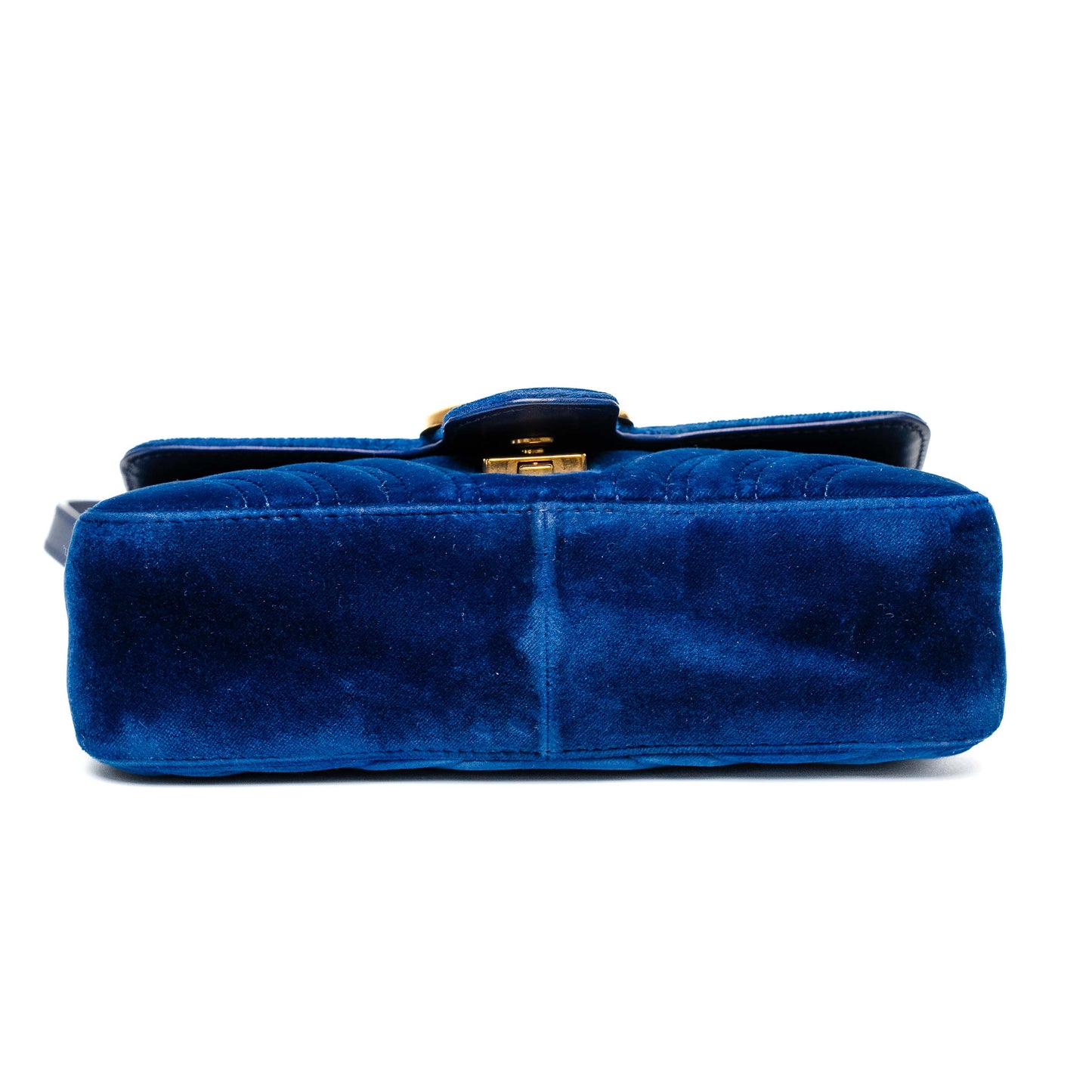 Gucci GG Marmont Blue Velvet Bag
