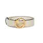 Gucci GG Blondie White Leather Belt