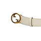 Gucci GG Blondie White Leather Belt
