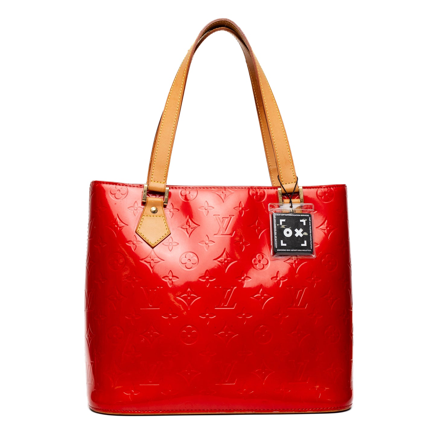Louis Vuitton Red Vernis Houston Tote