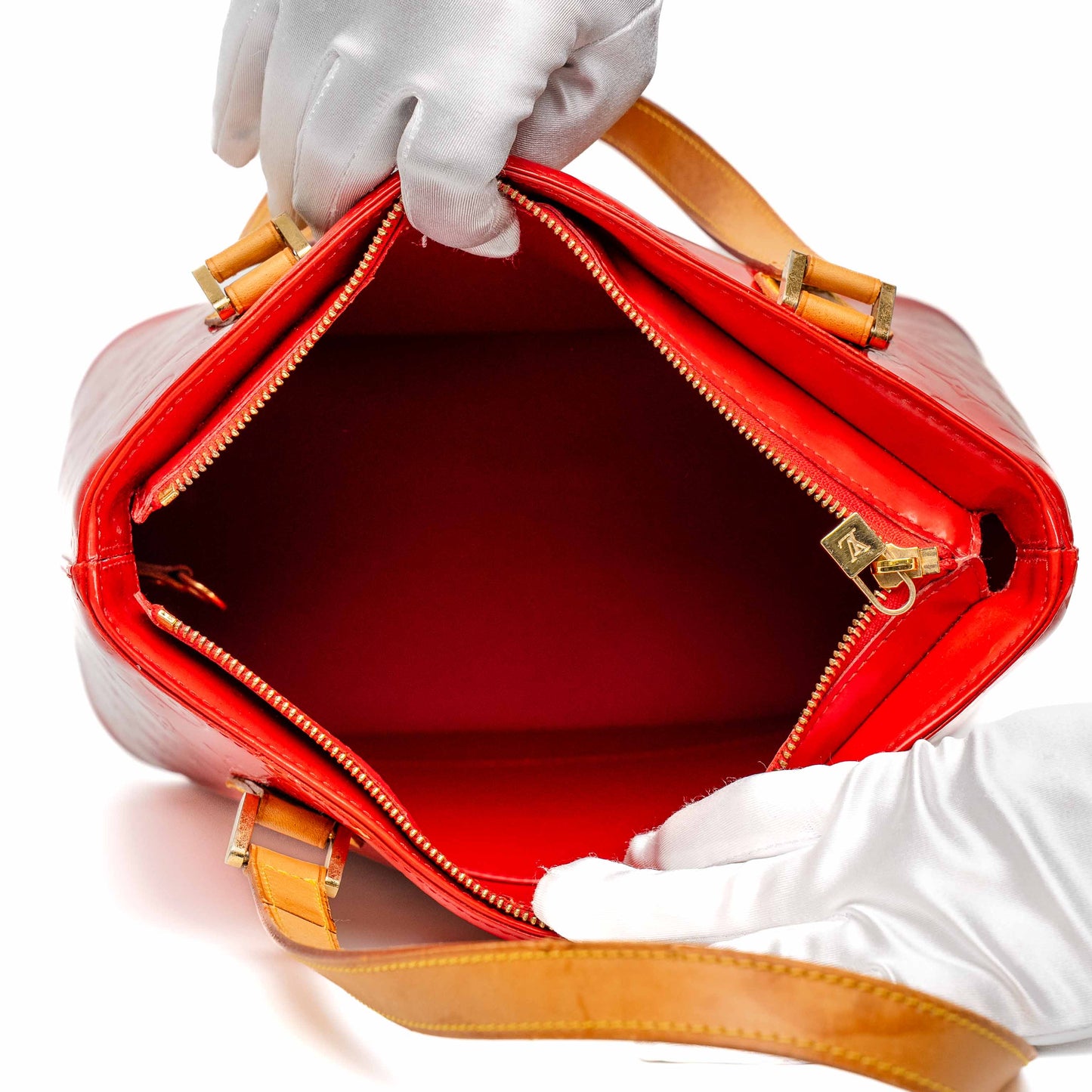 Louis Vuitton Red Vernis Houston Tote