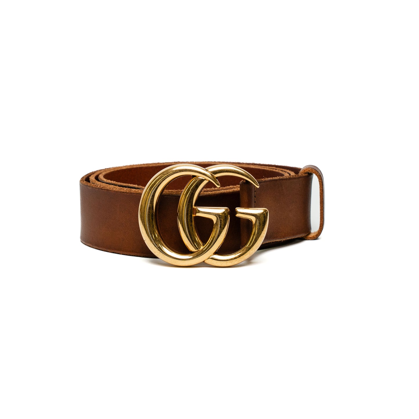 Gucci GG Marmont Brown Leather Belt